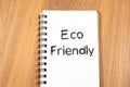 Eco friendly text concept Royalty Free Stock Photo