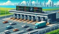 Eco-friendly toll system with blockchain and digital technology enabling fast, secure payments for smart highways