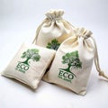 Eco friendly white burlap bags are reusable