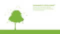 Eco friendly, World environment, Earth day and sustainable development concept with green tree