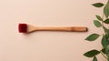 Eco-friendly zeb brush made of wood with plant bristles, caring for the environment. Royalty Free Stock Photo