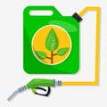 Eco fuel concept vector illustration in flat style Royalty Free Stock Photo