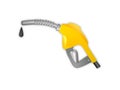 eco gasoline pump on white background - 3d rendering