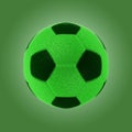 Eco grass soccer ball with clipping path