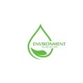 eco green environment logo vector icon illustration Royalty Free Stock Photo