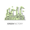 Eco green factory landscape