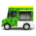 Eco green food truck side