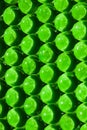 eco green futuristic background with balls that reflect green, modern summer design