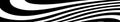 Abstract black and white curved lines vector