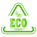 Eco green vector. Eco friendly icon. Packaging Eco Green symbol. Green Environmentally. vector icons, natural, bio, Eco, Bio, Royalty Free Stock Photo