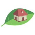 Eco home concept vector Royalty Free Stock Photo