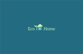 Eco home-logo template Royalty Free Stock Photo