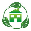 Eco house - Royalty Free Stock Photo
