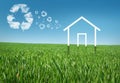 Eco house Royalty Free Stock Photo