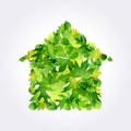 Eco house icon Royalty Free Stock Photo