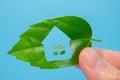 Eco house icon concept Royalty Free Stock Photo