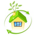 Eco House Indicates Earth Friendly And Building