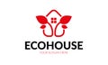 Eco House Logo Template