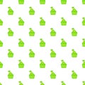 Eco house pattern, cartoon style Royalty Free Stock Photo