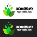 Eco icon green leaf. Ecology, cleanliness and green movement logo. The symbol of plants and all living things
