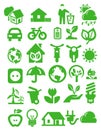 Eco icons Royalty Free Stock Photo