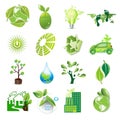 Eco icons Royalty Free Stock Photo