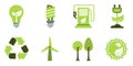 Eco icons set