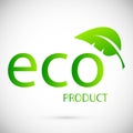 Eco label or logo. Set of healthy natural, organic product badges. Vector Royalty Free Stock Photo