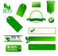 Eco labels Royalty Free Stock Photo