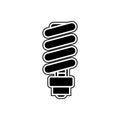 eco lamp icon. Element of Appliances for mobile concept and web apps icon. Glyph, flat icon for website design and development, Royalty Free Stock Photo