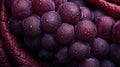 Eco-leather made from grapes is a new material created from by-products of the wine industry. A bunch of grapes at