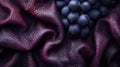 Eco-leather made from grapes is a new material created from by-products of the wine industry. A bunch of grapes at