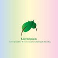 ECO leaves logo icon design template elements.