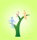 Eco life family I Royalty Free Stock Photo