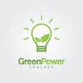 Eco light bulb - Green Power Idea.