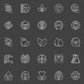 Eco line icons