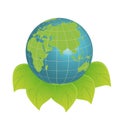 Eco logo - clean earth Royalty Free Stock Photo