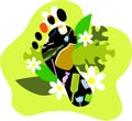 Eco logo. The influence of people and humanity on nature. Environmental pollution. Plogging