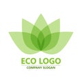 Eco logo. lotus logo. Lotos logo. Flower icon. Yoga icon.