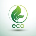 Eco logo vector