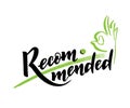 Eco logos, badges, vegetarian recommended healthy natural food stickers.