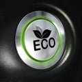 Eco Mode Button, Energy Saving Royalty Free Stock Photo