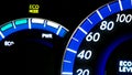 Eco Mode On Dashboard Royalty Free Stock Photo