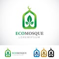 Eco Mosque Logo Design Template