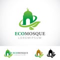 Eco Mosque Logo Design Template