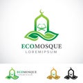 Eco Mosque Logo Design Template