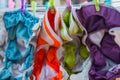 Eco nappy wash drying  in a room Royalty Free Stock Photo