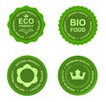 Eco natural green business labels set