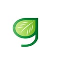 Eco Natural, Initial G Logo Design Template