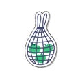 Eco net bag doodle icon, vector illustration Royalty Free Stock Photo